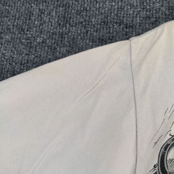 Anvil Men's Virtus Death Wicked T-Shirt Gray Large Skull Grim Reaper Graphic - Picture 11 of 16